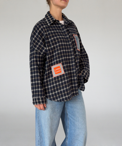 Flanellhemd Karo blau Limited Edition