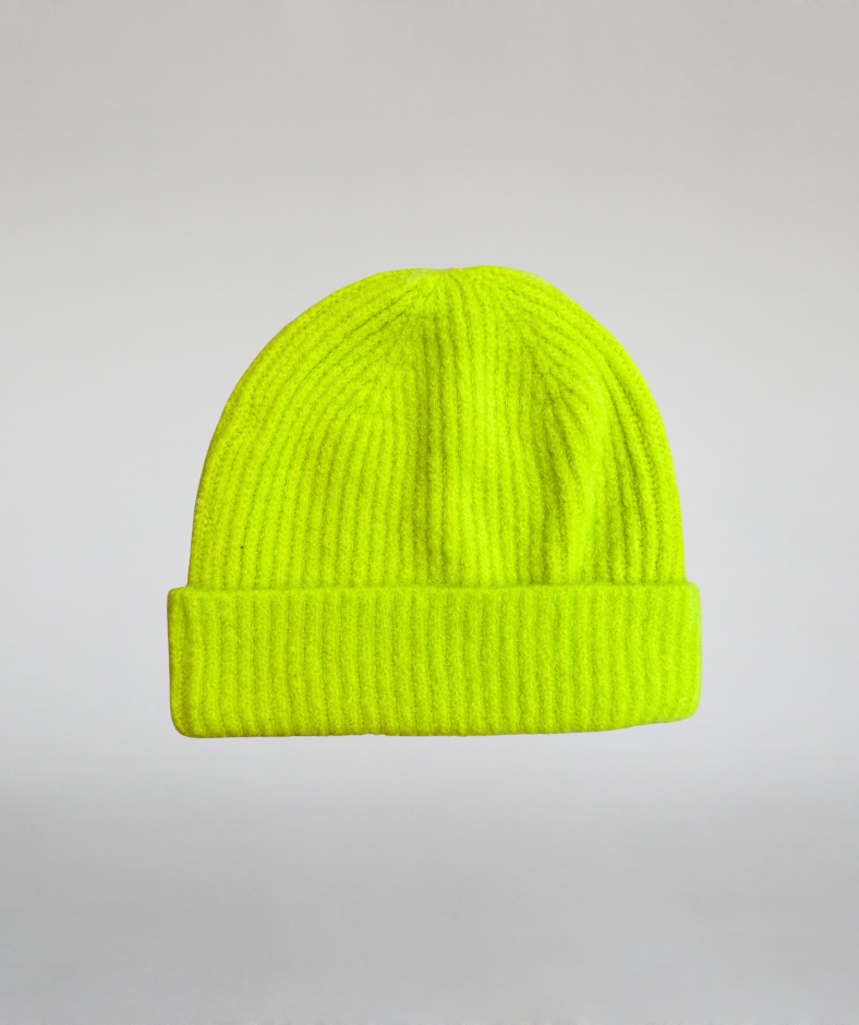 Mütze „flauschig“ limette • unisex
