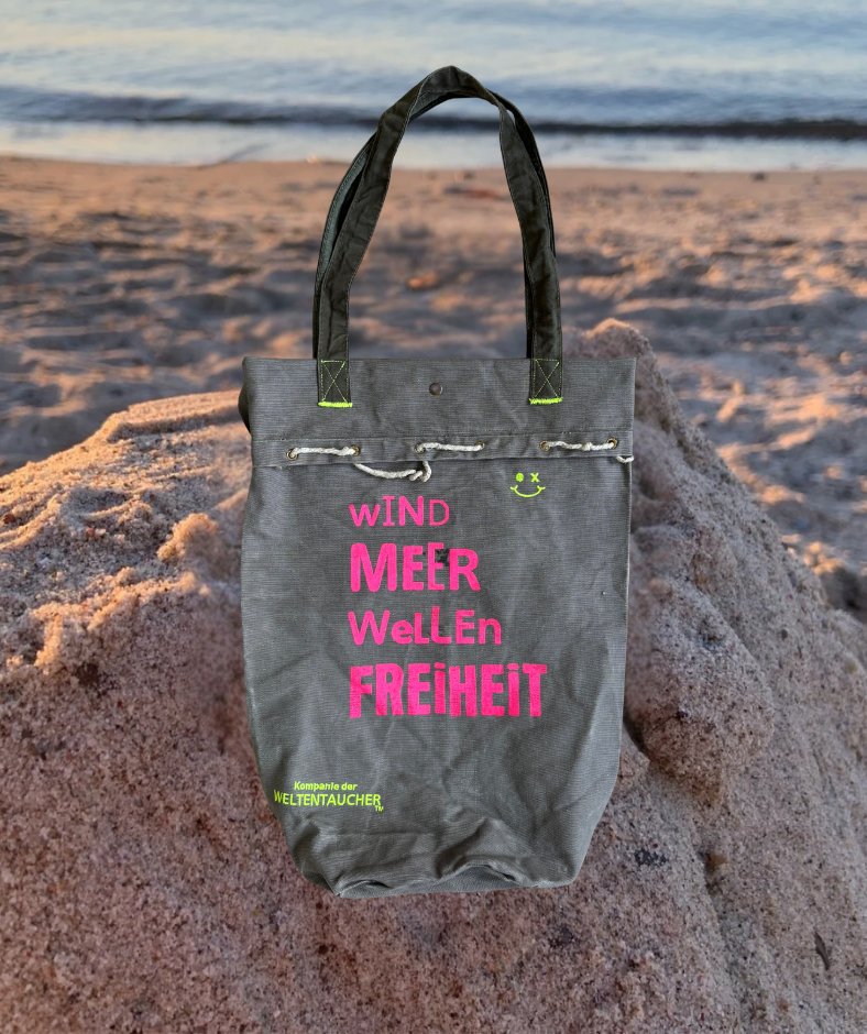 Shopper "Wind Meer Wellen Freiheit" Einzelstück