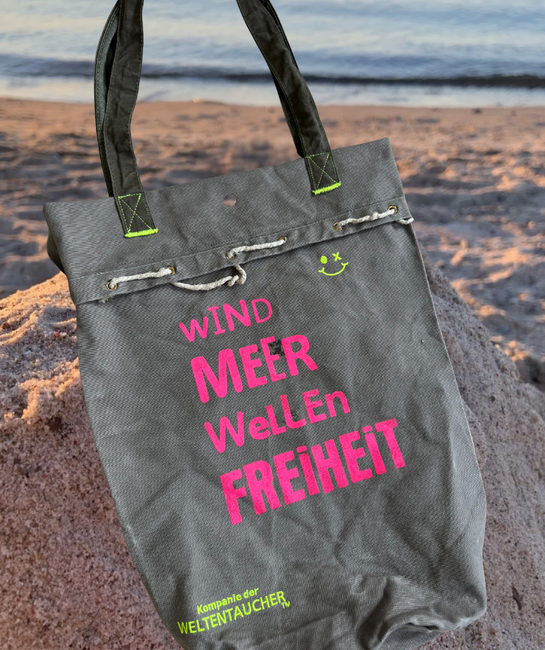 Shopper "Wind Meer Wellen Freiheit" Einzelstück