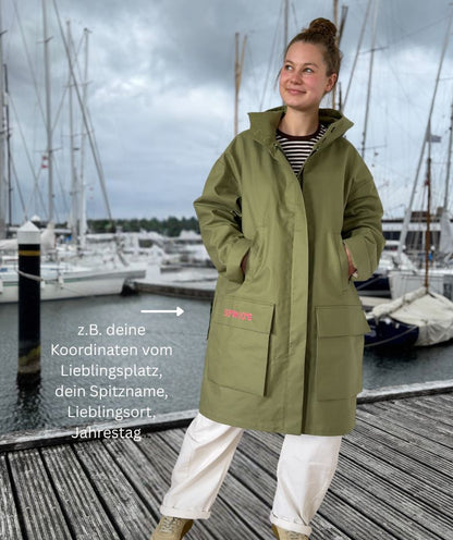 Parka Grün „kostenlos personalisieren“