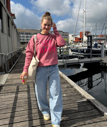 Sweatshirt altrosa "SEEGANG"