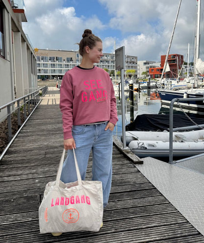 Sweatshirt altrosa "SEEGANG"