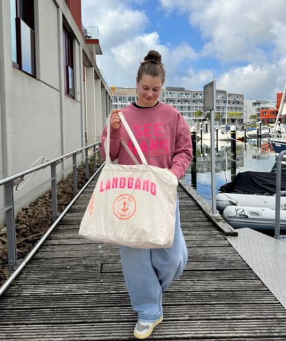 Strandtasche Shopper Bag Beige "Landgang"