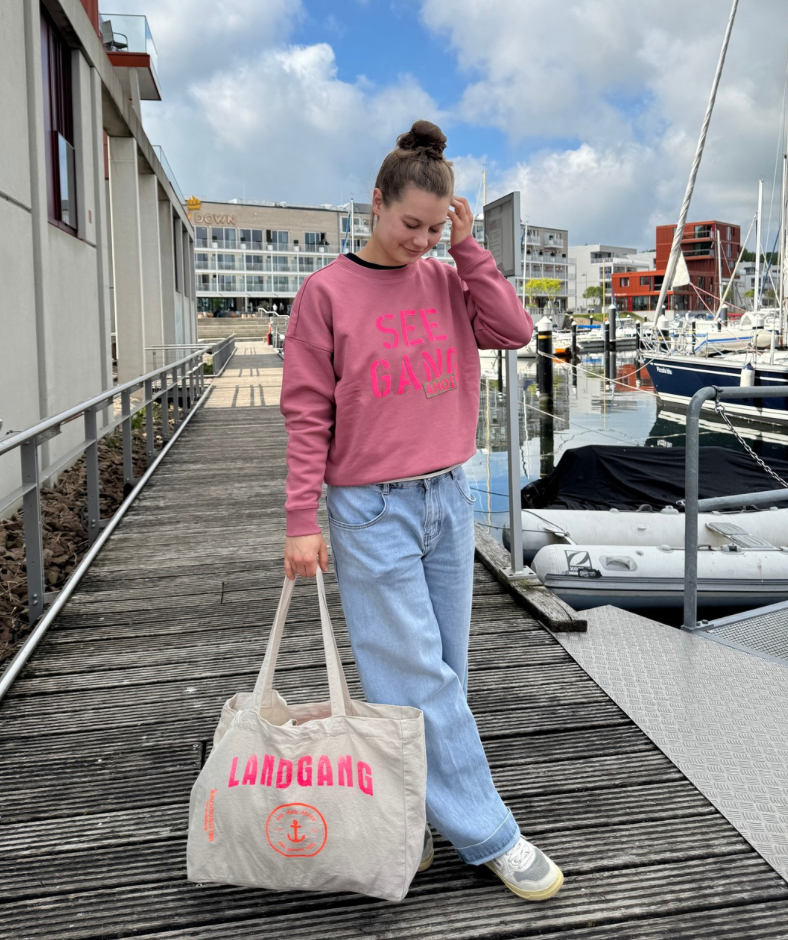 Strandtasche Shopper Bag Beige "Landgang"