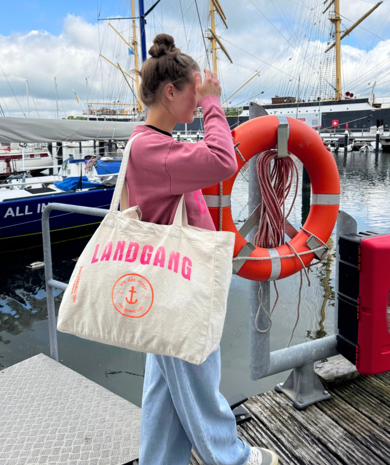 Strandtasche Shopper Bag Beige "Landgang"