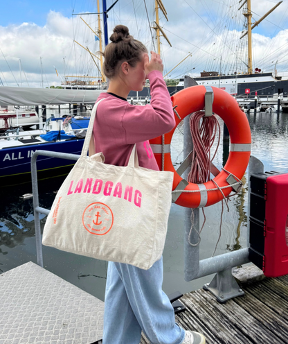 Strandtasche Shopper Bag Beige "Landgang"