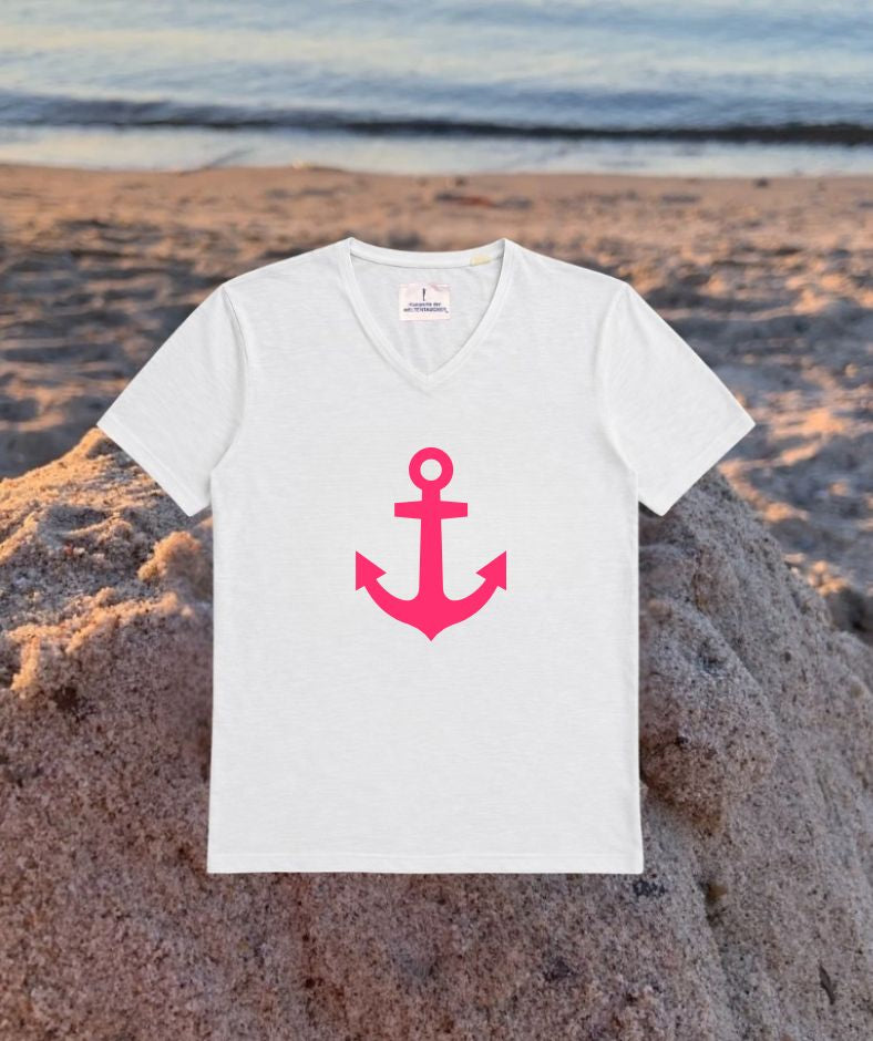 T-Shirt weiß "Anker"