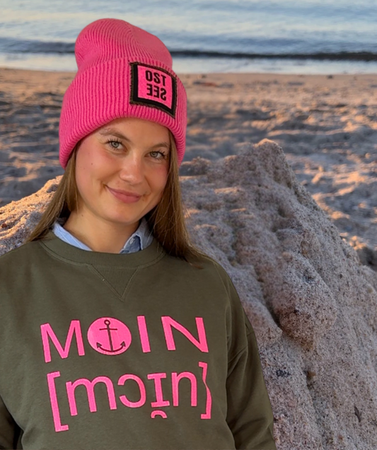 Strickmütze Pink "Ostsee"